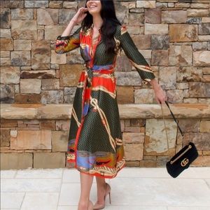 ZARA Belt Print Dress